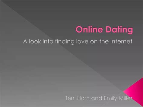 powerpoint presentation on online dating